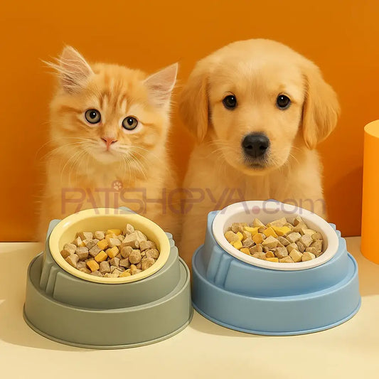 TEKLİ LUX PLASTİK KULAKLI MAMA KABI Kedi ve Köpek Mama Su Kabı