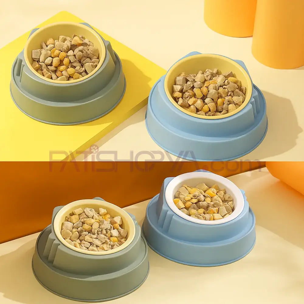 TEKLİ LUX PLASTİK KULAKLI MAMA KABI Kedi ve Köpek Mama Su Kabı