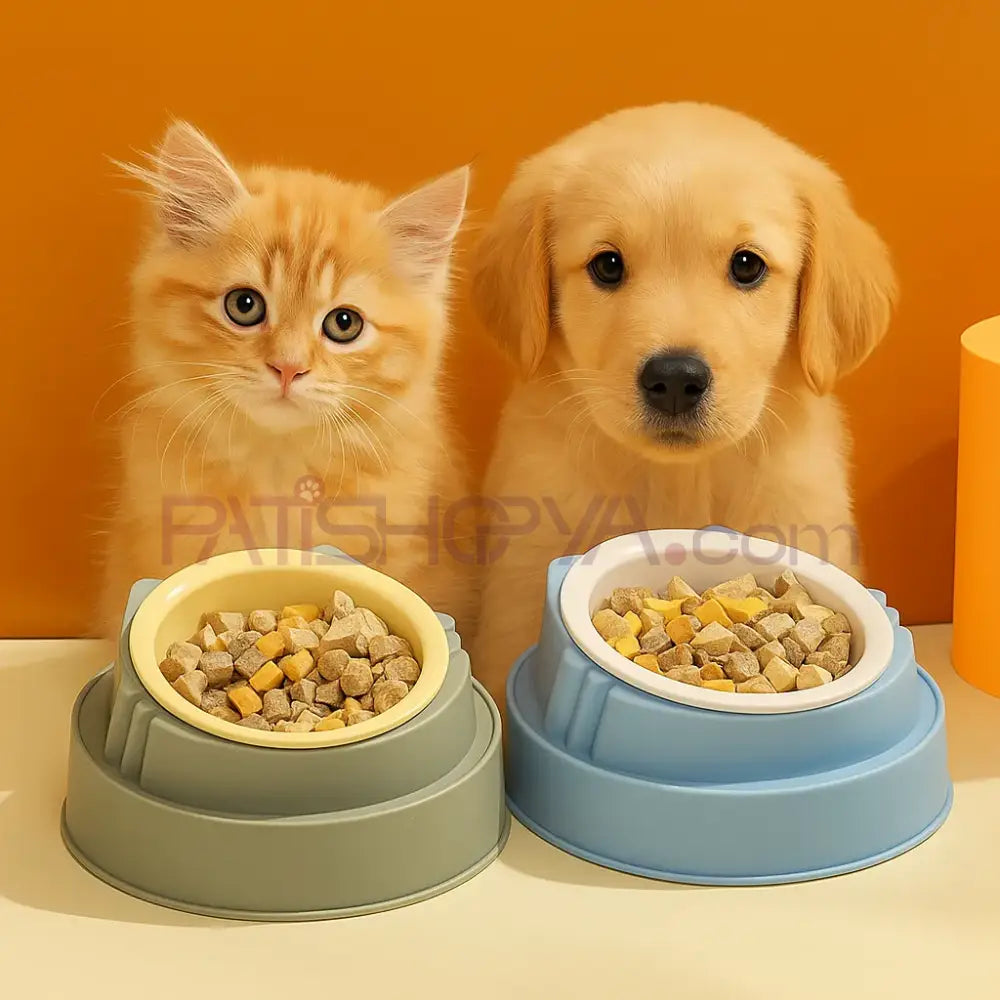 TEKLİ LUX PLASTİK KULAKLI MAMA KABI Kedi ve Köpek Mama Su Kabı