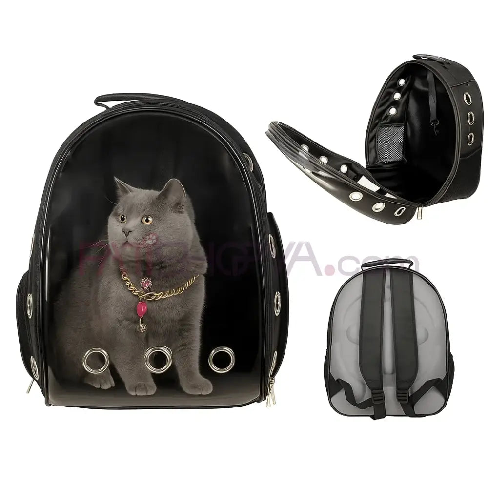 Trop Model Kırılmaz Silikon Cam Sırt Taşıma Çantası (Karışık Renk) Kedi ve Köpek Taşıma Çantası